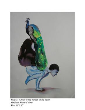 My pride is the burden of the beast