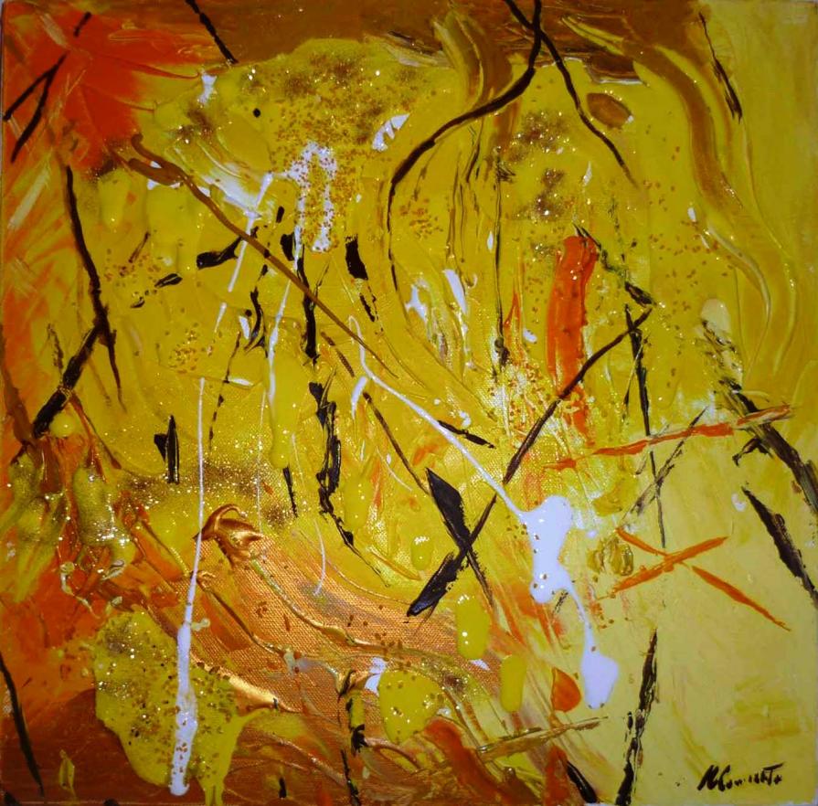 Pittura N. 29 "Giallo deturpato"