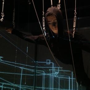 Urban Marionnette/14 - Puppet string and bunraku type, size human. Paper.