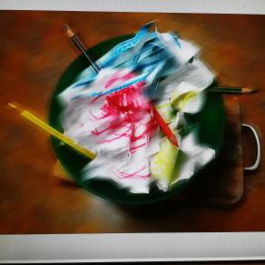 Stassera mi nutro con un insalata di colori. 