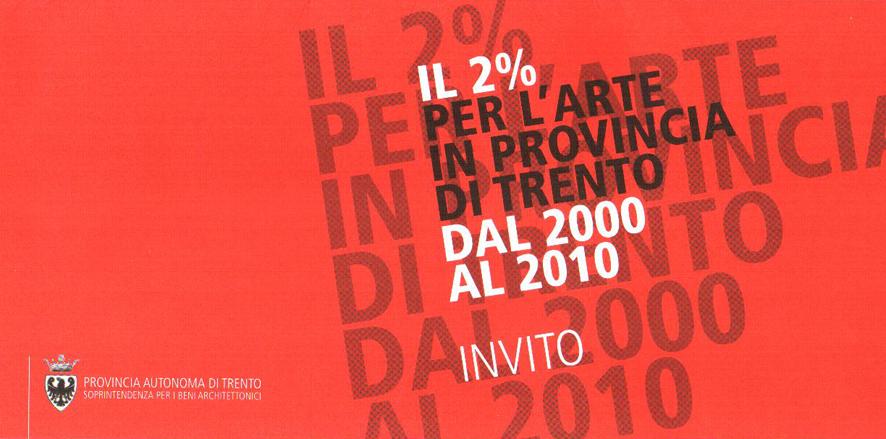 IL DUE% PER L'ARTE IN PROVINCIA DI TRENTO