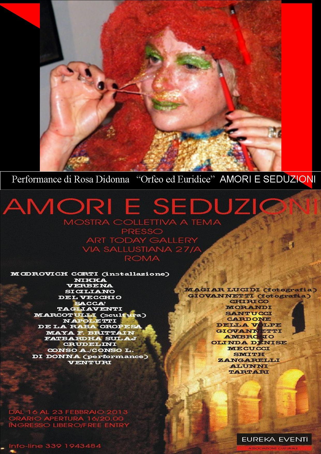 Performance di Rosa Didonna “Orfeo ed Euridice”AMORI E SEDUZIONI    