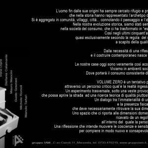 VOLUME ZERO installazione itinerante di architettura