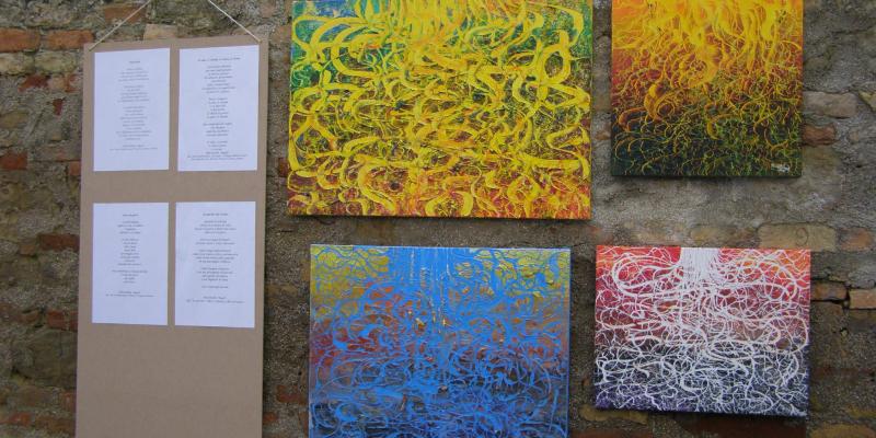 I miei dipinti e quattro poesie esposte a “VicolArte”, Pollenza(MC)