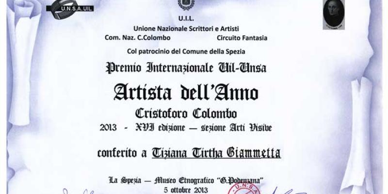 Artist of the Year prize