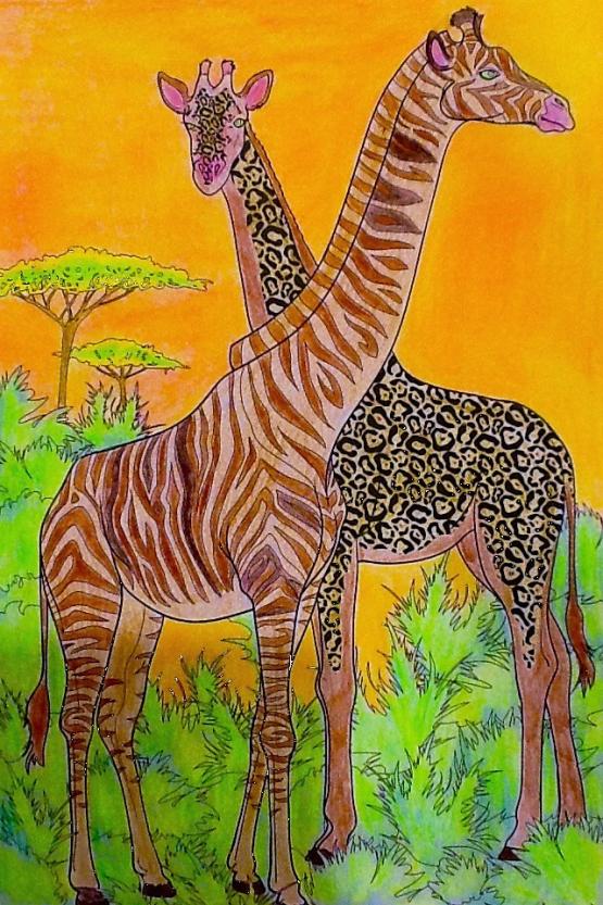 La giraffa ha il cuore lontano dai pensieri. Si è innamorata ieri e ancora non lo sa !!!