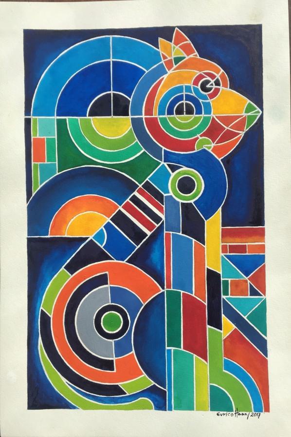 COMPOSITION NR 060 – “Squares & Circles 060” – By EURICO HAAN – 2017 COMPOSITION NR 060 – “Squares & Circles 060” – By EURICO HAAN – 2017