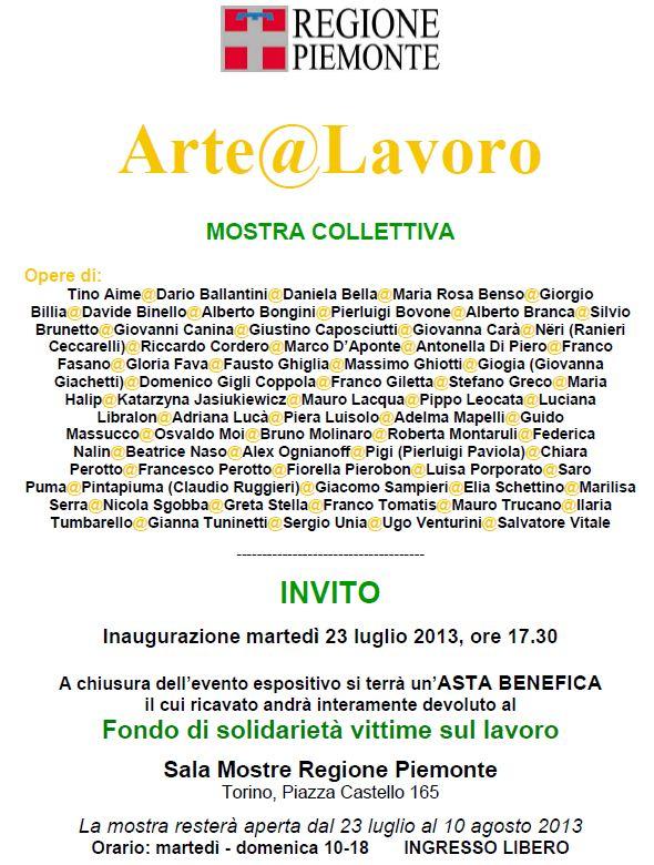 Asta benefica ARTE@LAVORO