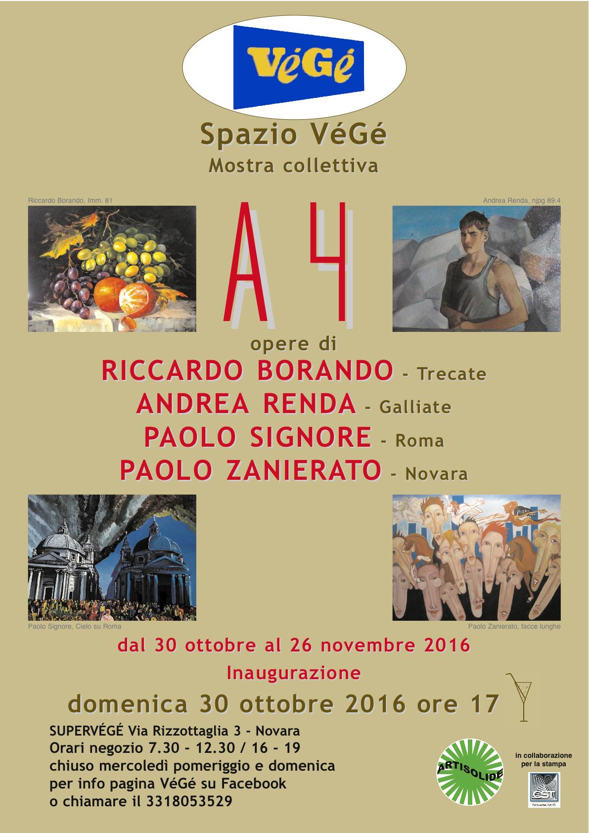 A 4 - collective exhibition in Novara