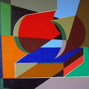 Analogico  L'Eco   olio su tela  100x100   2006