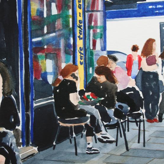 Cafe, Brompton Road (detail)