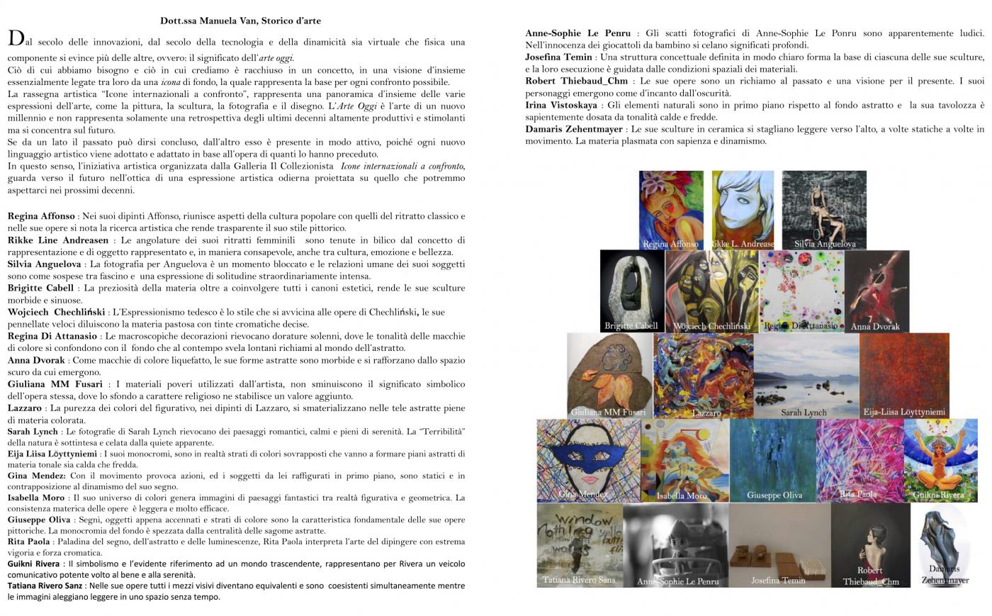 "Icons of art" , Palazzo Ferrajoli, Piazza Colonna 355, Roma