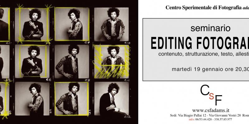 Seminario di editing fotografico Seminario di editing fotografico
