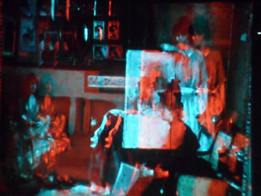 pitture 3d stereoscopiche a olio e solfati d'argento.