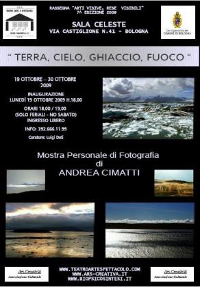 Locandina Mostra Andrea Cimatti Sala Celeste Bologna Locandina Mostra Andrea Cimatti Sala Celeste Bologna