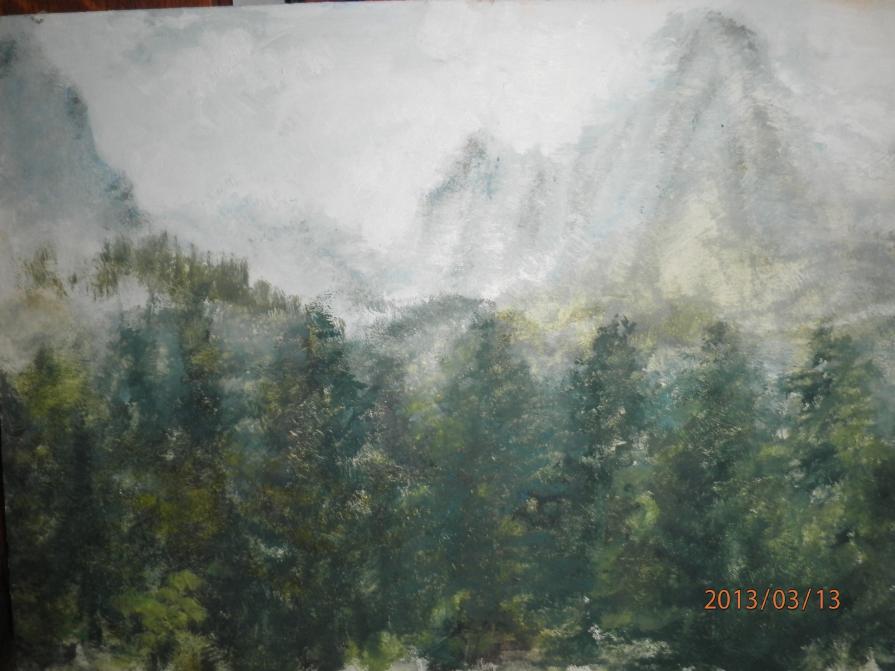 Il monte Coglians con nuvole