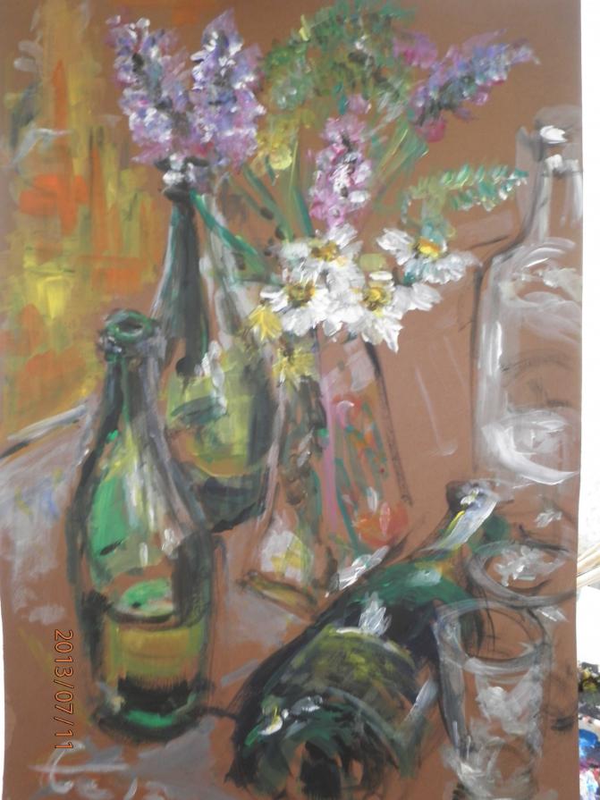 In veranda: fiori di Carnia.