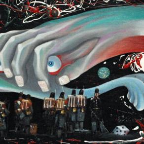 Invasori ( Vincitori e vinti)  rivisitazione dei soldati Francesi di G. fattori con l'incontro tra G