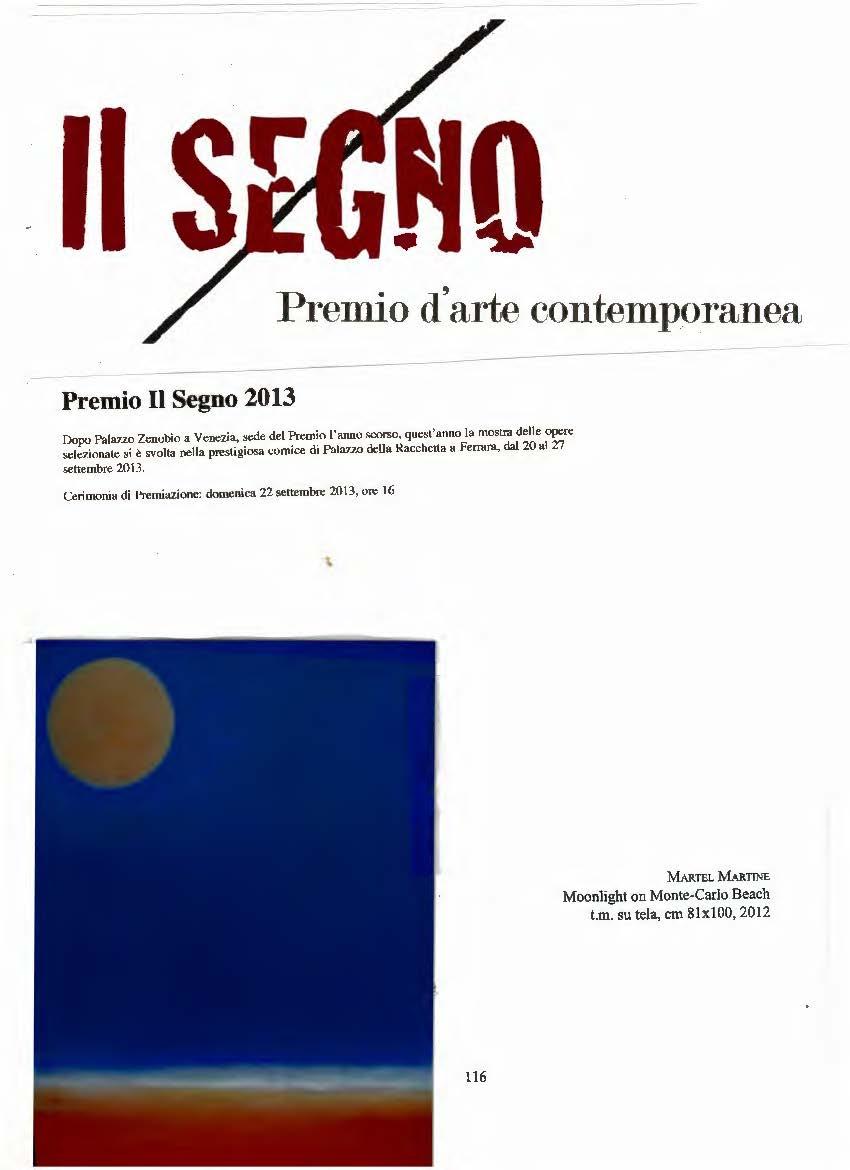 Mostra di Premio Il Segno 2013