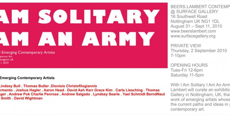 I Am Solitary I Am An Army