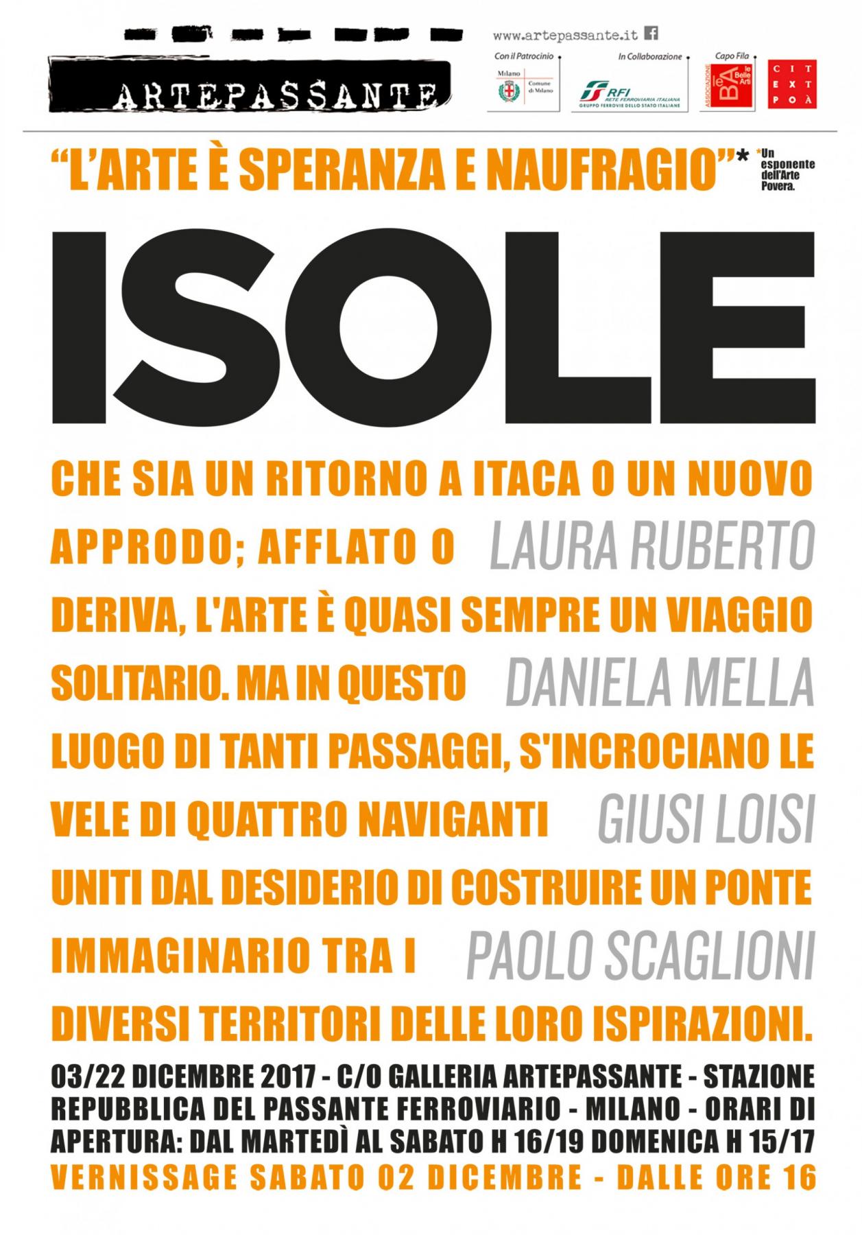 Isole - L'arte è speranza e naufragio
