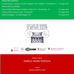 Esposizione Triennale di arti Visive a Roma 2014