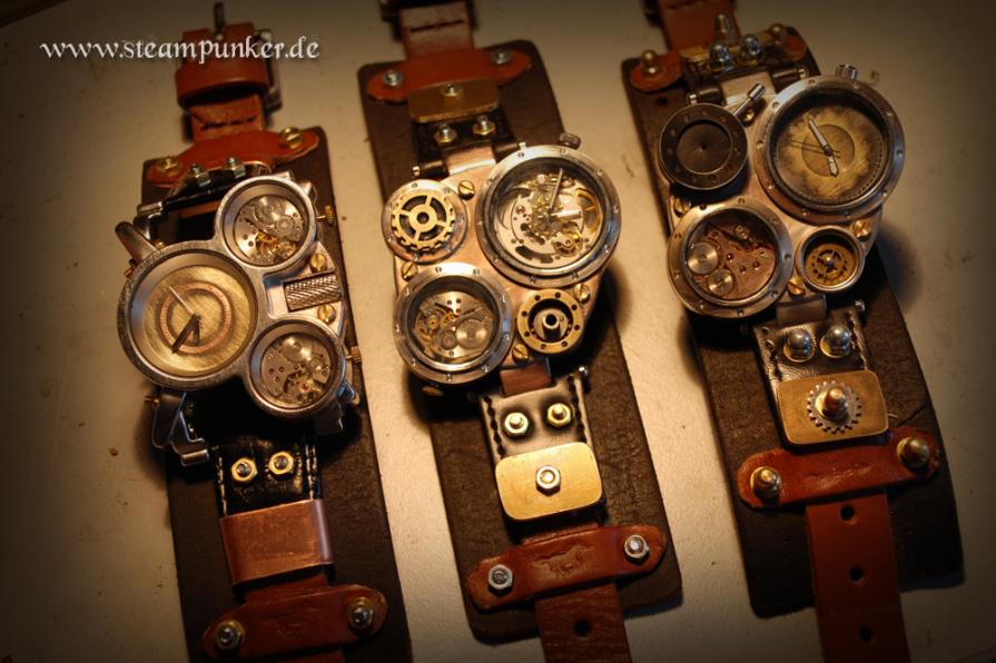 Steampunk wristwatch