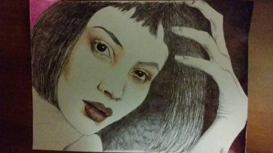 N 58 Biro nera arancione fucsia