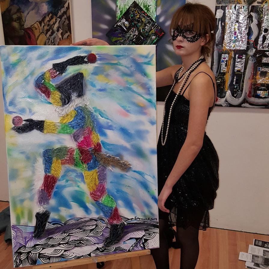 Concorso fotografico con modelle opere d'arte schettino