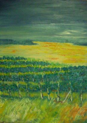 LA VIGNA (OLIO SU TELA - 60X80X2 -1987)