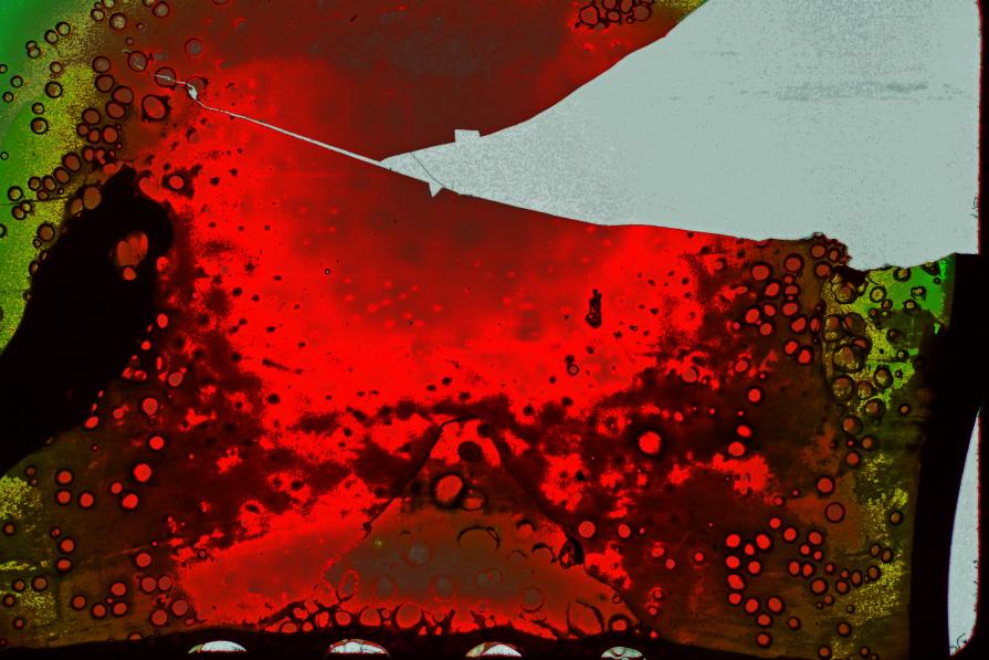 Red and Green Abstract 3