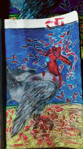 conseguenza di un pasto di occhi e cuori /aftermath of a meal of eyes and hearts