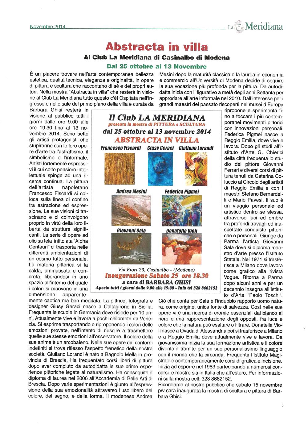 ABSTRACTA IN VILLA A MODENA