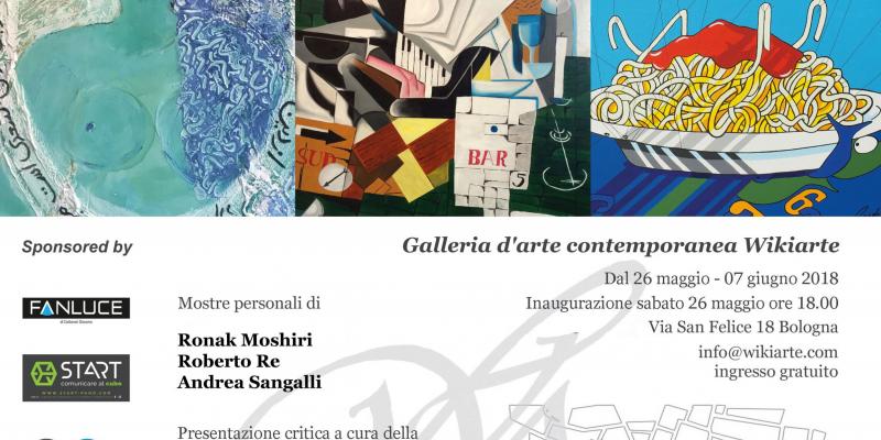 Personal exhibitions by Ronak Moshiri, Roberto Re and Andrea Sangalli presents Dr. Denitza Nedkova