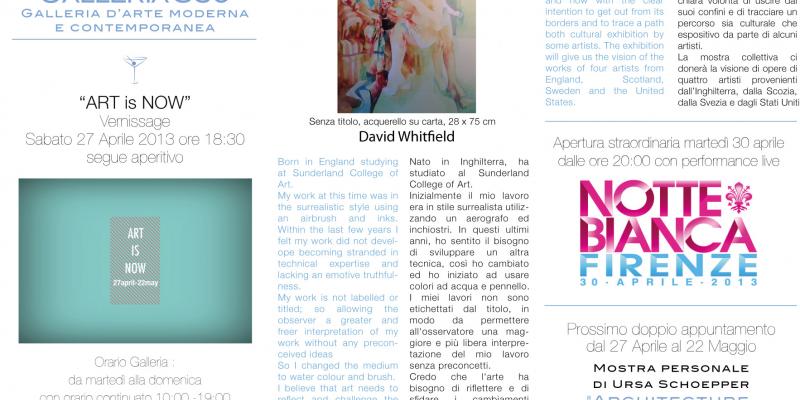 Inaugurazione "ART is NOW" Inaugurazione "ART is NOW"