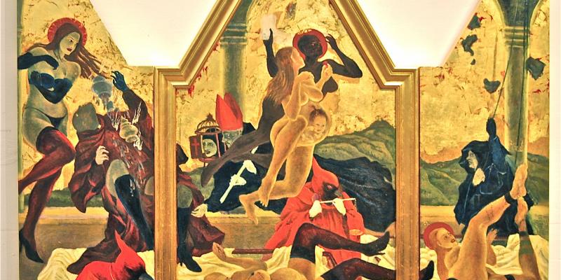 Masami Teraoka: The Cloisters The Last Supper at Kapiolani Community College, Honolulu, Hawaii, USA Masami Teraoka: The Cloisters The Last Supper at Kapiolani Community College, Honolulu, Hawaii, USA