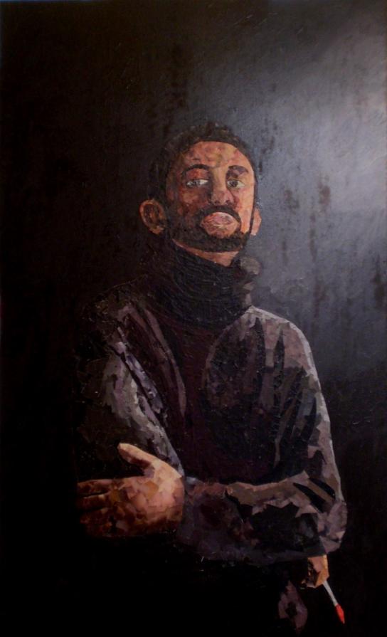 Autoritratto con pennello Autoritratto con pennello