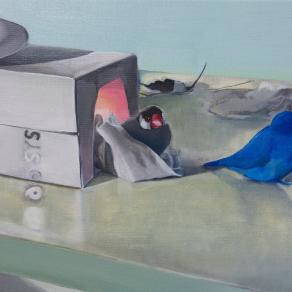 Still life with bird