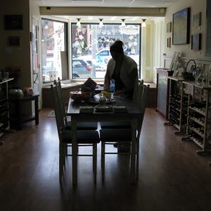 Carla Strozzieri's paintings are on exhibit at "From the Vineyards,"  Paintings by Carla Strozzieri