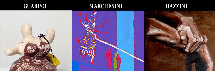 Personal exhibitions Francesca Guariso, Claudia Dazzini and Andrea Marchesini