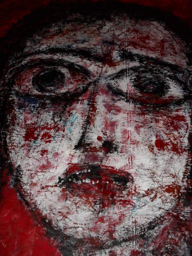 -what I saw, what I see, what I never want to see-Acryl auf Leinwandtuch,210 x 150,I have a dream:In