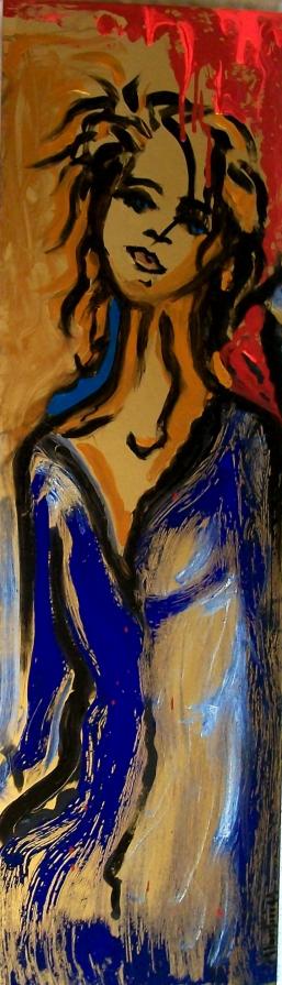 donna in camicia blu donna in camicia blu