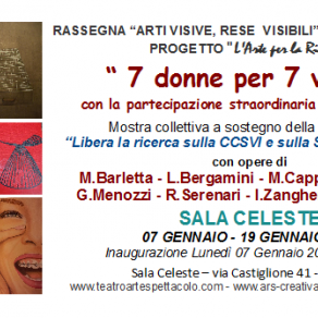 Invito Mostra Collettiva "7 donne per 7 vizi.. con la partecipazione straordinaria della vanità!" in Invito Mostra Collettiva "7 donne per 7 vizi.. con la partecipazione straordinaria della vanità!" in