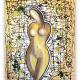 QUADRI ASTRATTI MODERNI " SANADER ART "  nudo femminile pittura astratta