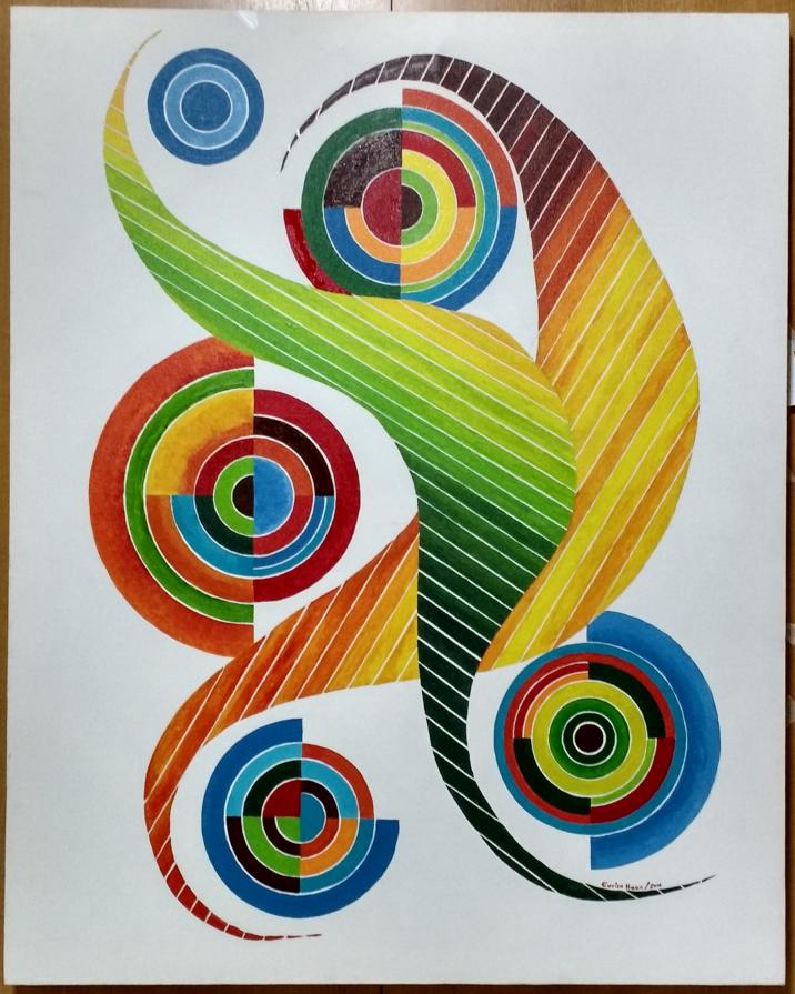 COMPOSITION NR 039 MASTËR– "Square & Circle 025" – By EURICO HAAN – 2016