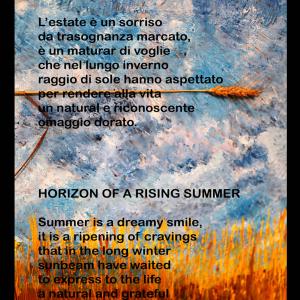 ORIZZONTE DI UN ESTATE NASCENTE