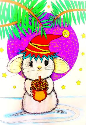 Nella notte santa..con la neve sul prato... un piccolo topino si è svegliato.