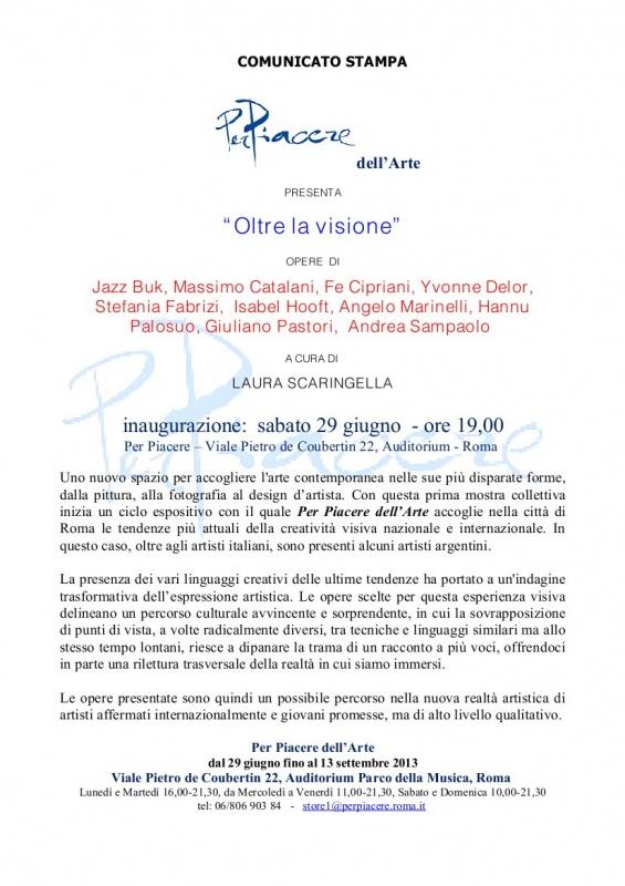 Oltre la Visione - Massimo Catalani