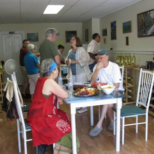 Carla Strozzieri's paintings are on exhibit at "From the Vineyards,"  Paintings by Carla Strozzieri