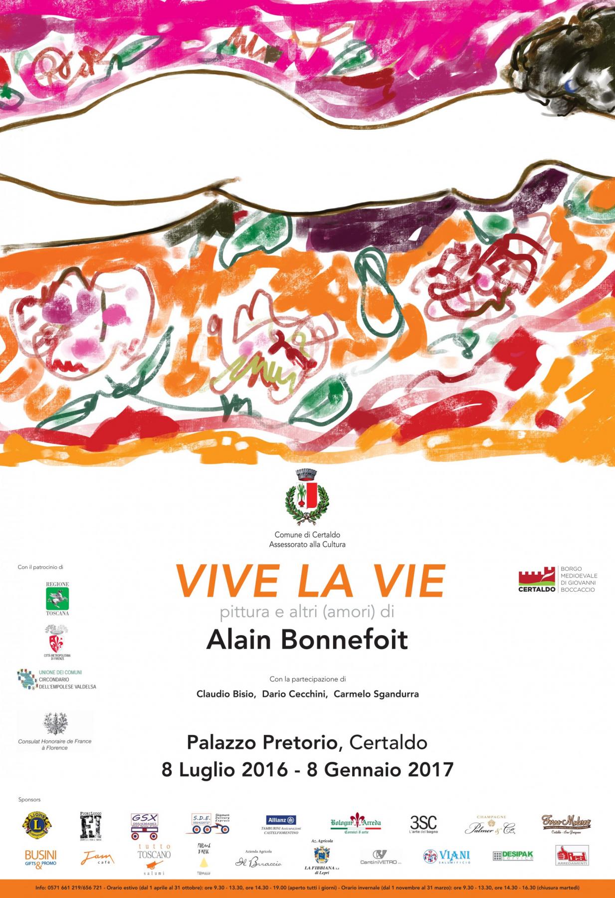 "Vive la vie - pittura e (altri) amori" di Alain Bonnefoit "Vive la vie - pittura e (altri) amori" di Alain Bonnefoit